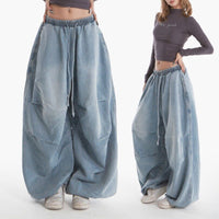 Simple Versatile Loose-fitting Wide-leg Jeans