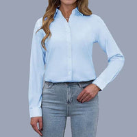 European And American Loose Fashion Temperament Pure Color Shirt