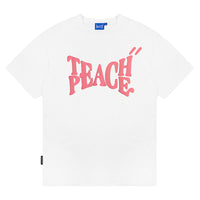 Foam Letter Short Sleeve Loose Couple Casual T-shirt