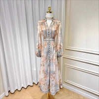 Printed Long-sleeve Dress For Women