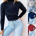 Candy Color Long Sleeve Turtleneck Sweater