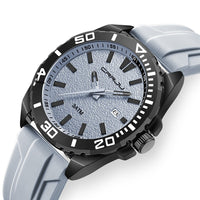 Calendar Leisure Waterproof Circular Silicone Tape Watch