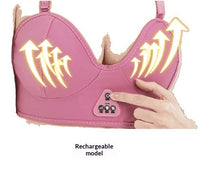 Wireless Vibrating Breast Massage Device With Heat Therapy For Bras