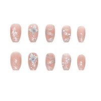Pearl Broken Aurora Butterfly Wear Nail Tip