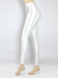 High Waist Women's Outer Wear High Elastic Cropped Leggings Yoga Exercise