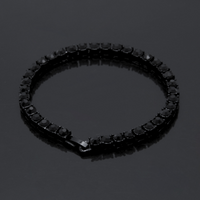 Tin Alloy Gold Color Iced Bracelet Men's Hip Hop Chain Street Rock Jewelry