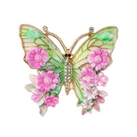 Enamel-painted Butterfly Brooch Sophisticated Luxe Yet Understated And Effortlessly Versatile