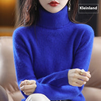 High Neck Inner Wear Loose Cashmere Knitted Bottoming Shirt