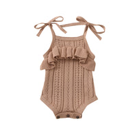 Baby Sling Plush Lace Romper