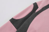 American Retro Deerskin Velvet Stitching Motorcycle Sweater Street