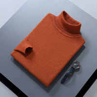 High Lapel Sweater Solid Color Casual