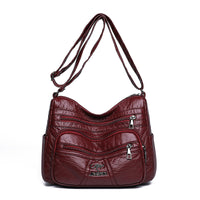 Retro Soft Leather Women's Bag New Authentic Leather Tactile Feel Large Capacity