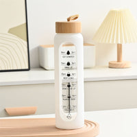 Large Capacity Portable Glass Water Bottle Single Layer High Temperature Resistance