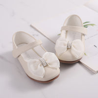 Princess PU Leather Bow Flower Girl Shoes