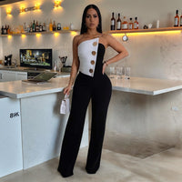 Women's Button Jumpsuit Commute Style