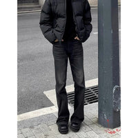American High Street Retro Black Straight Skinny Jeans For Men