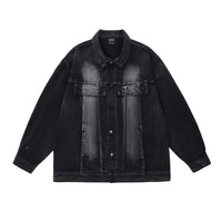 All-match Washed Vintage Washed Lapel Workwear Jacket American Casual