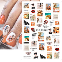 Fruit Graffiti Flame 3D Adhesive Simulation Sticker