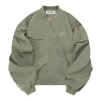 National Fashion Niche Irregular Design Pleated Loose Jacket Coat