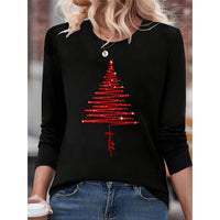 Casual Women's Animal Round Neck Print T-shirt