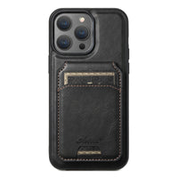 Mobile Phone Leather Phone Case Magnetic Card Holder Wireless Charger