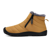 Outdoor Thickening Thermal Cotton Shoes Zipper Fleece-lined Winter Men's Shoes