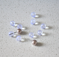 Silicone earring plugs-transparent-20 pieces-1 piece
