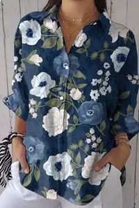 Women's Three-Quarter Sleeve Drop Shoulder Shirt