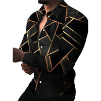 Casual 3D Printed Shirt Plus Size Shirt