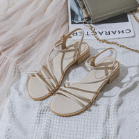 Women's Mid-heel Round Toe Roman Shoes With One-suit Skirt Chunky Heels