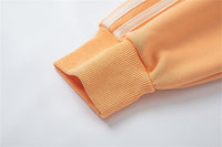Splicing Contrast Color Hooded Brushed Hoody