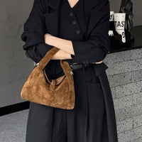Womens Retro Minimalist Shoulder Crossbody Bag