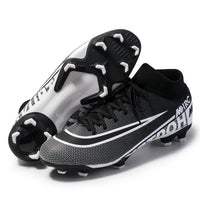 High-top Football Shoes, Broken Nails, Hidden Anti-skid Spikes Football Shoes