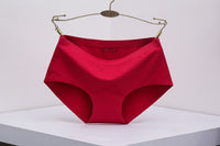 One Piece Seamless Women's Underwear Mid-waist Sexy Cotton Briefs