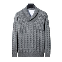 Youth Men's Long-sleeved Pullover Slim V-neck Sweater