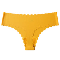 Ice Silk Seamless Wavy Edge T-back Female Plus Size