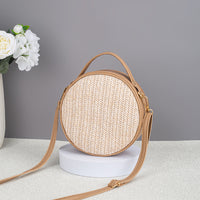 Cute And Minimalist Straw Bag Womens Woven Round Bag