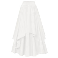 Irregular Mid-length Skirt With An Elastic Waist