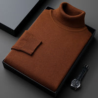 Trendy High-end Knitwear Men's Casual Sweater Warm Top Autumn And Winter New Base Ride Thickened