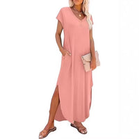 European And American Women's Casual Loose Long Dress