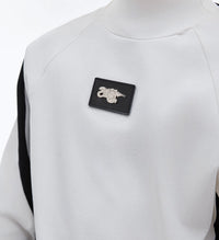 Niche Color Contrast Patchwork Half Turtleneck Bottoming Shirt