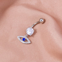 Personality Micro Inlaid Eye Elly Button Nail