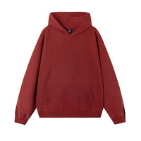 Thermal Head Cover Solid Color Hoodie Fleece-lined Thickened