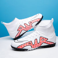 High-top Soccer Shoes Male Teenagers Broken Nail Tf Long Nail Ag Student Sports Competition Training Shoes