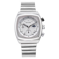 Mens Square Watch Multifunctional Six-hand Quartz Timepiece