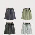 Men's Solid Color Distressed Shorts Loose Casual