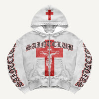 Fashion Casual Printed Polyester Sweater