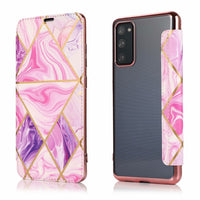 Suitable For S20 S21 S20FE NOTE20 A51A21S Marble Hot Stamping Leather Case