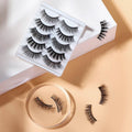 5 Pairs Of Natural Curly And Dense Three-dimensional Simulation 3D False Eyelashes