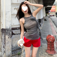 Pure And Alluring Style Sleeveless Knitted Camisole